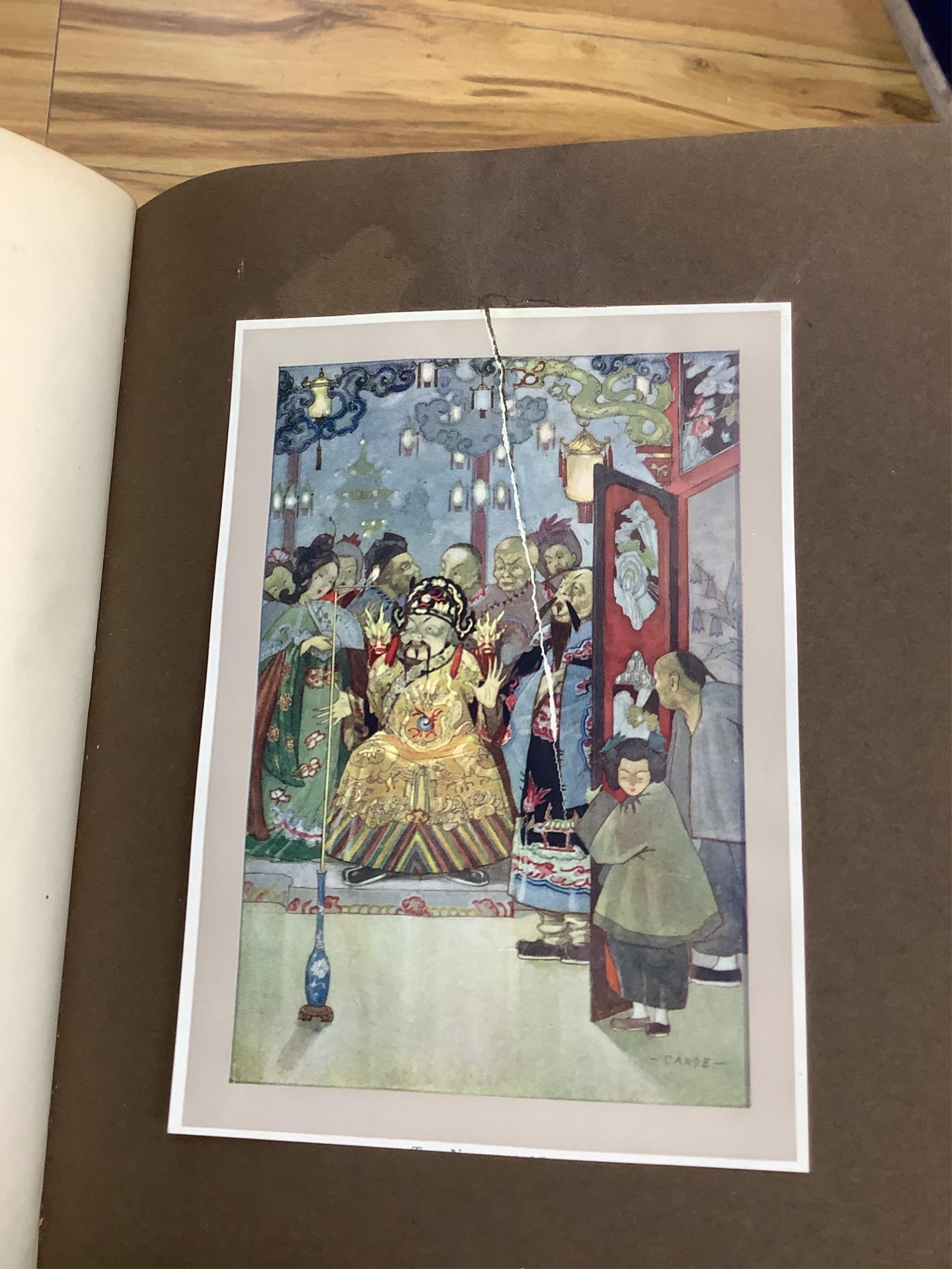 Andersen, Hans Christian - Fairy Tales. De Luxe Edition (of 250 numbered copies). coloured mounted plates and other illus. (by A. Duncan Carse); original coloured pictorial cloth, gilt top, roy. 8vo. 1912; Yeats, William